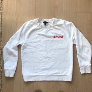 J. Crew love sweatshirt